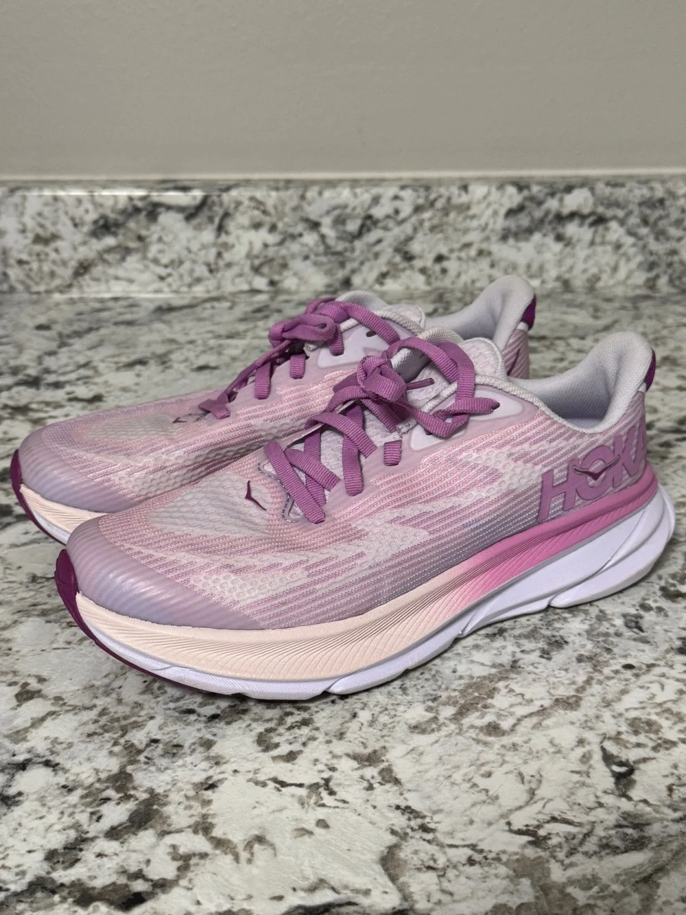 Hoka Clifton 9 Running Shoes Pink/Purple